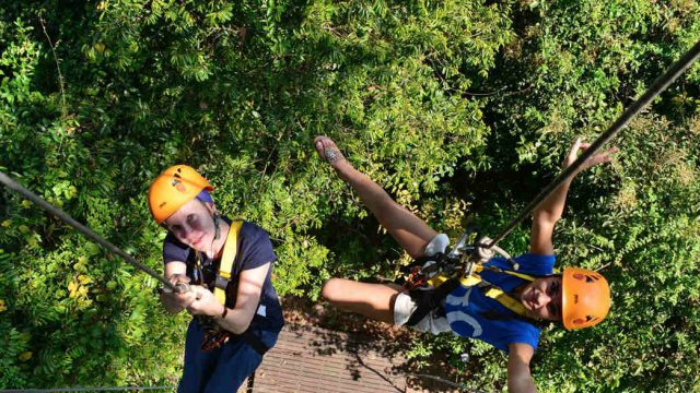 Zipline in Laos Gibbon